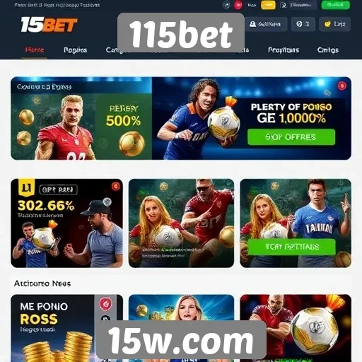 Ofertas de apostas disponíveis na 115bet