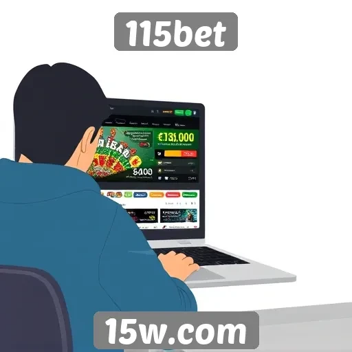 Análise da interface do usuário do site 115bet